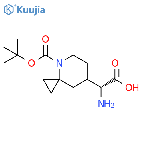 (2R)-2-amino-2-(4-tert-butoxycarbonyl-4-azaspiro[2.5]octan-7-yl)acetic acid structure