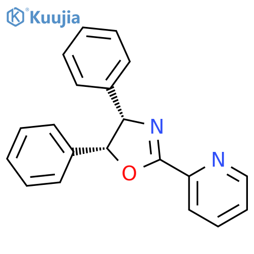Pyridine, 2-[(4S,5R)-4,5-dihydro-4,5-diphenyl-2-oxazolyl]- structure