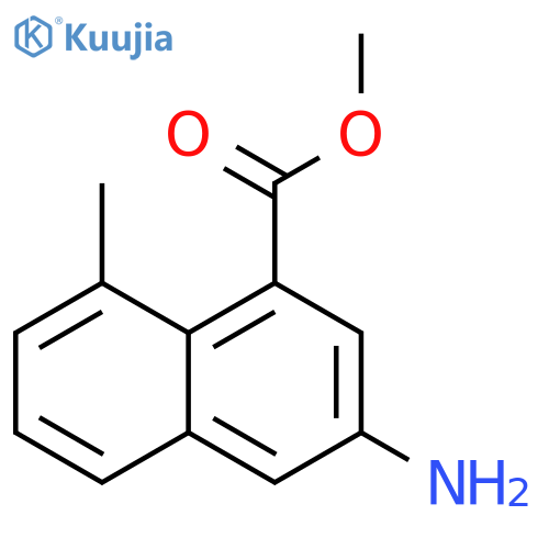 methyl 3-amino-8-methyl-naphthalene-1-carboxylate structure