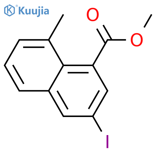 methyl 3-iodo-8-methyl-naphthalene-1-carboxylate structure