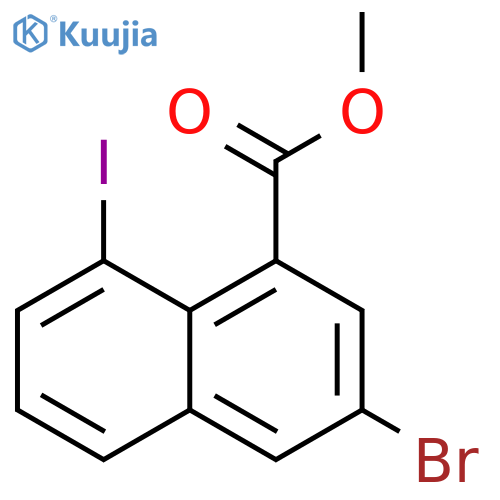 methyl 3-bromo-8-iodo-naphthalene-1-carboxylate structure