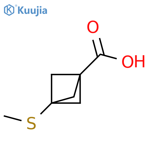 3-methylsulfanylbicyclo[1.1.1]pentane-1-carboxylic acid structure