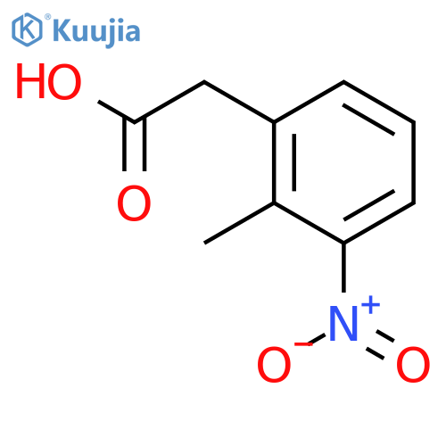 2-(2-methyl-3-nitrophenyl)acetic acid structure