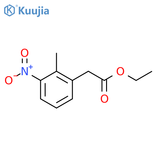 2-Methyl-3-nitrophenylacetic acid ethyl ester structure