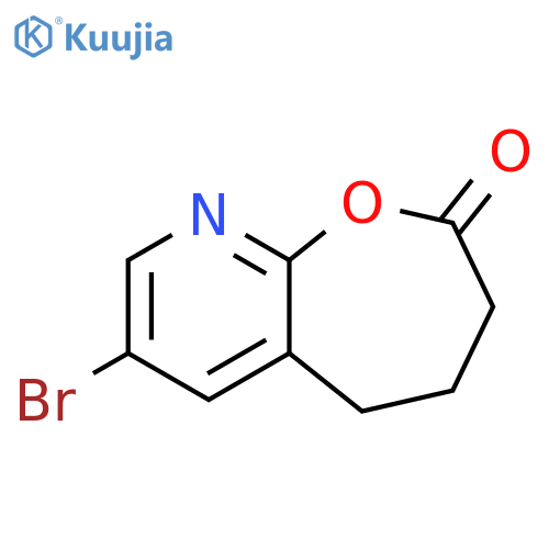 7-bromo-4,5-dihydro-3H-oxepino[2,3-b]pyridin-2-one structure