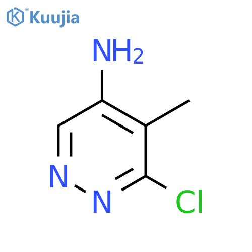 6-chloro-5-methyl-pyridazin-4-amine structure