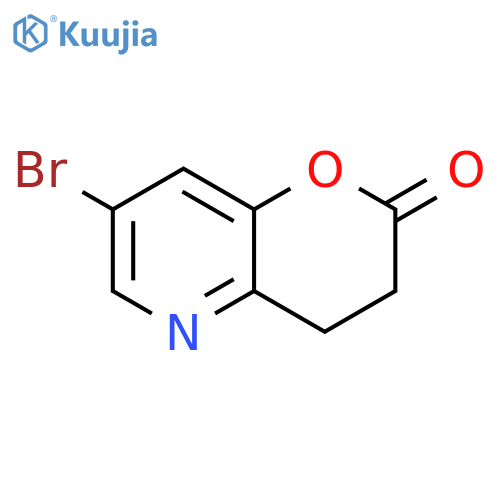 7-bromo-3,4-dihydropyrano[3,2-b]pyridin-2-one structure