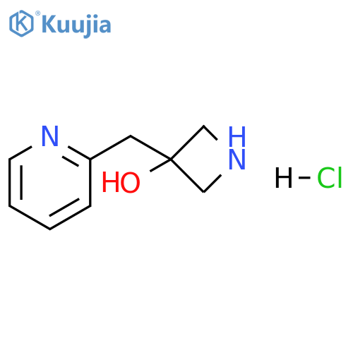 3-(2-pyridylmethyl)azetidin-3-ol;hydrochloride structure