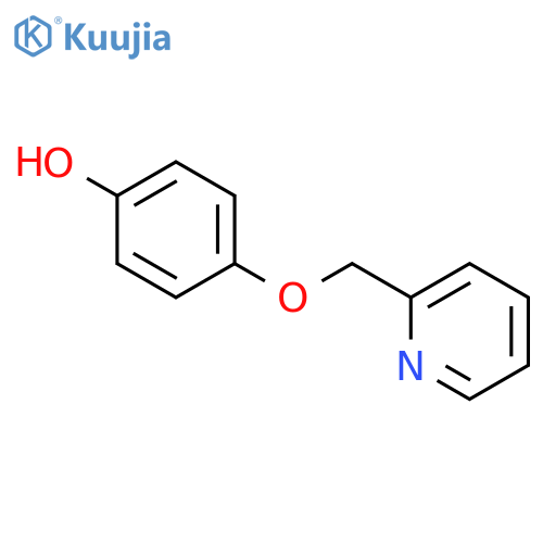 Phenol, 4-(2-pyridinylmethoxy)- structure
