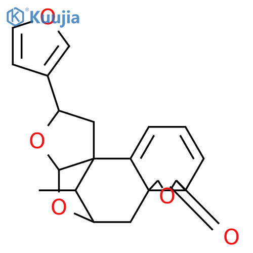 7,20:12,20:15,16-Triepoxy-1(10),2,13(16),14-clerodatetraen-18,19-olide; (ent-12αH,20βH)-form structure