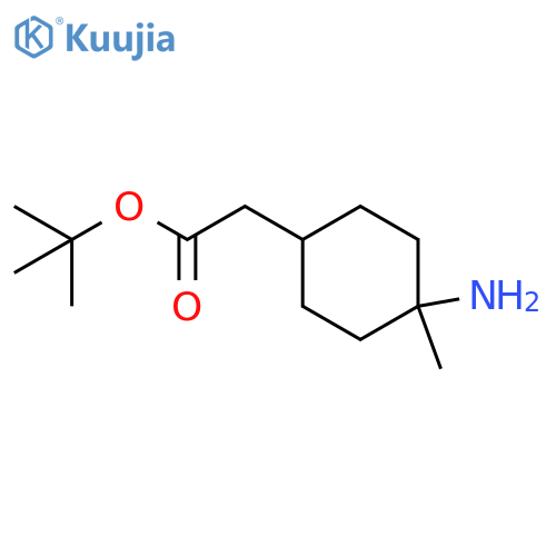 Tert-butyl 2-(4-amino-4-methylcyclohexyl)acetate structure
