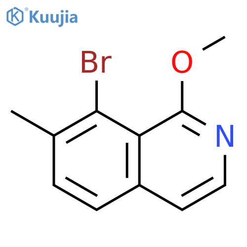 Isoquinoline, 8-bromo-1-methoxy-7-methyl- structure