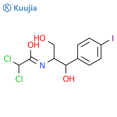 2,2-Dichloro-n-((1r,2r)-1,3-dihydroxy-1-(4-iodophenyl)propan-2-yl)acetamide structure