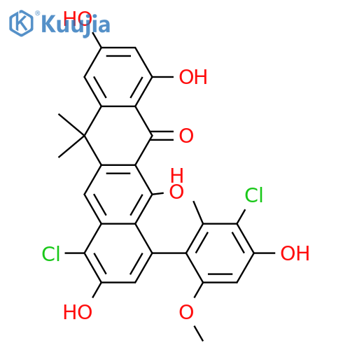 Naphthacemycin B1; 5',10-Dichloro, 2'-Me ether structure