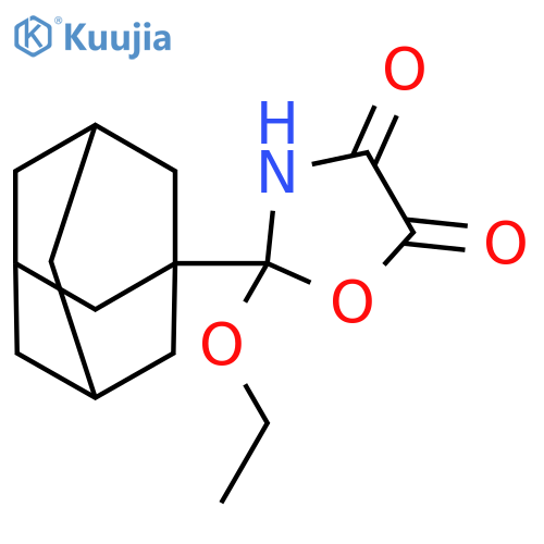 4,5-Oxazolidinedione, 2-ethoxy-2-tricyclo[3.3.1.13,7]dec-1-yl- structure