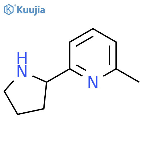 2-methyl-6-(pyrrolidin-2-yl)pyridine structure