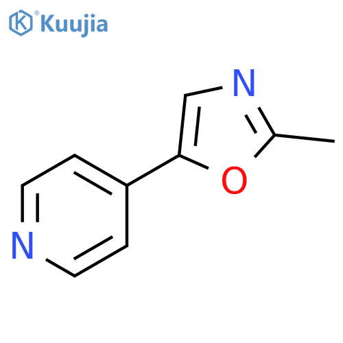 2-Methyl-5-(4-pyridyl)oxazole structure