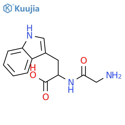 (2S)-2-(2-Aminoacetyl)amino-3-(1H-indol-3-yl)propanoic Acid structure