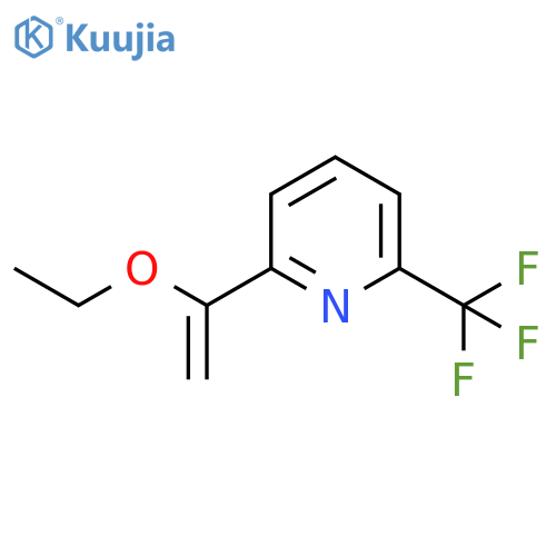 2-(1-Ethoxyethenyl)-6-(trifluoromethyl)pyridine structure