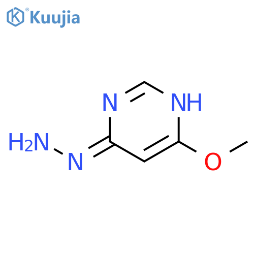4-hydrazinyl-6-methoxypyrimidine structure