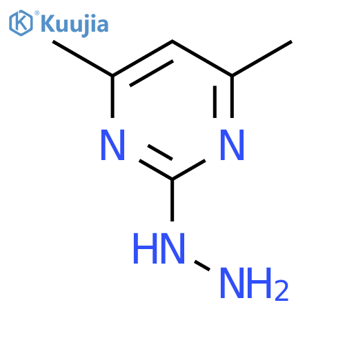2-Hydrazinyl-4,6-dimethylpyrimidine structure