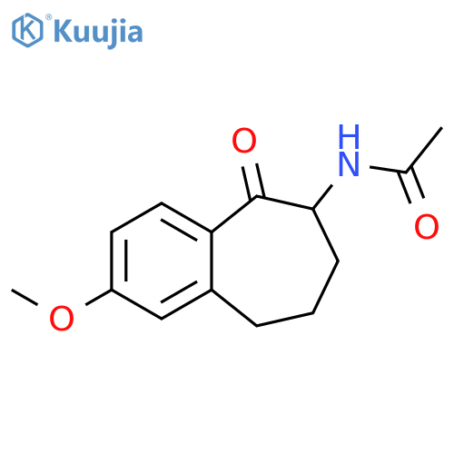 Acetamide, N-(6,7,8,9-tetrahydro-2-methoxy-5-oxo-5H-benzocyclohepten-6-yl)- structure