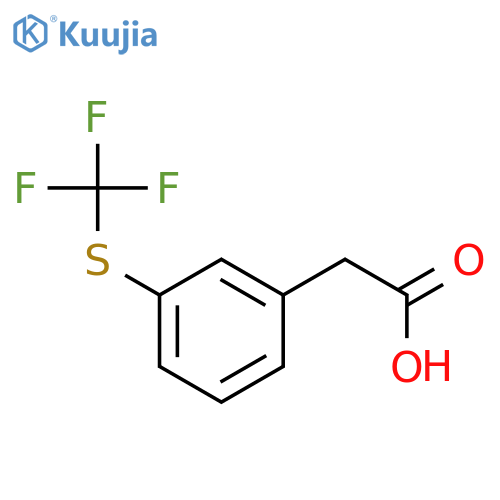 3-(Trifluoromethylthio)phenylacetic acid structure