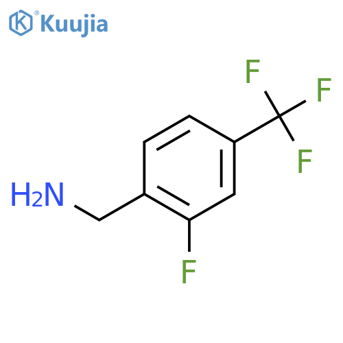 1-[2-fluoro-4-(trifluoromethyl)phenyl]methanamine structure