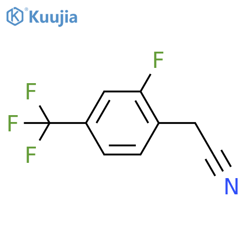 2-Fluoro-4-(trifluoromethyl)phenylacetonitrile structure