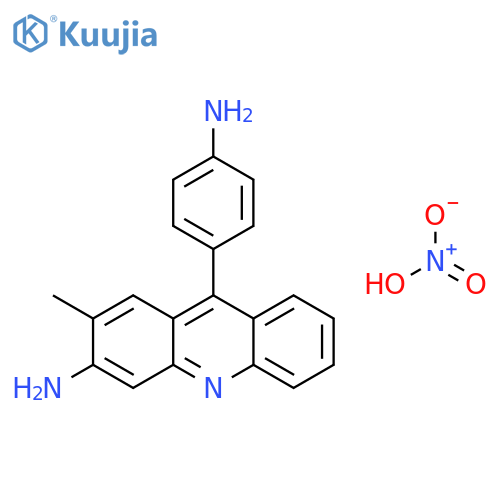 Acridine, 3-amino-9-(p-aminophenyl)-2-methyl-, nitrate (8CI) structure
