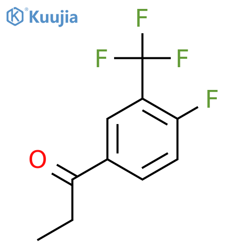 4'-Fluoro-3'-(trifluoromethyl)propiophenone structure
