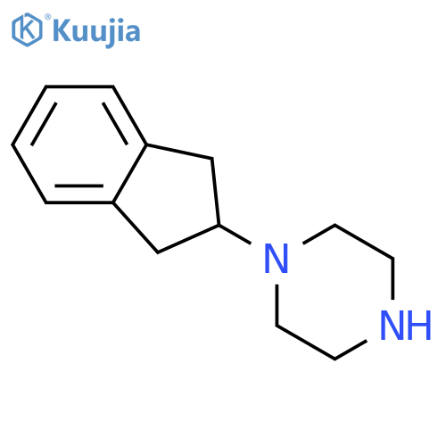1-(2,3-dihydro-1H-inden-2-yl)piperazine structure