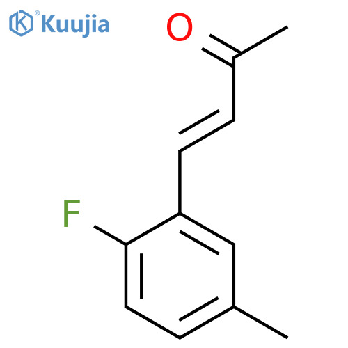 4-(2-fluoro-5-methylphenyl)but-3-en-2-one structure