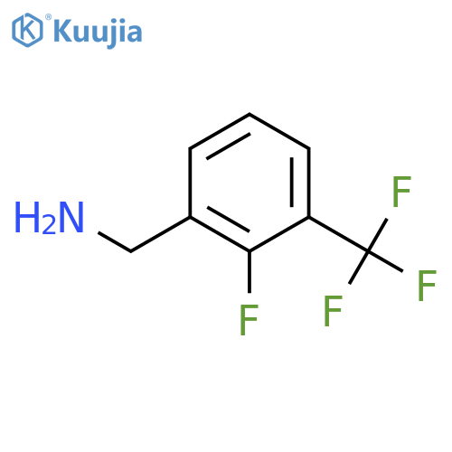 1-[2-fluoro-3-(trifluoromethyl)phenyl]methanamine structure