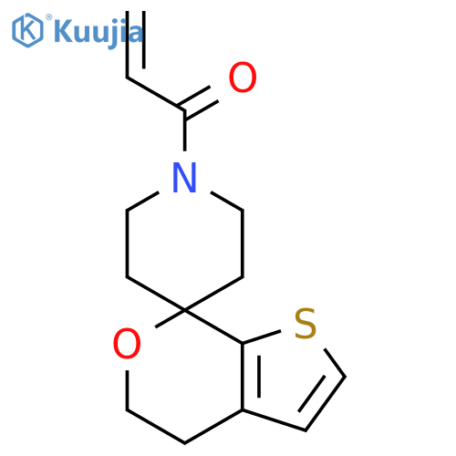 1-{4',5'-dihydrospiropiperidine-4,7'-thieno2,3-cpyran-1-yl}prop-2-en-1-one structure
