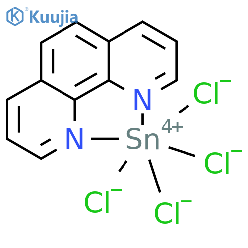Tin,tetrachloro(1,10-phenanthroline-kN1,kN10)-, (OC-6-22)- structure