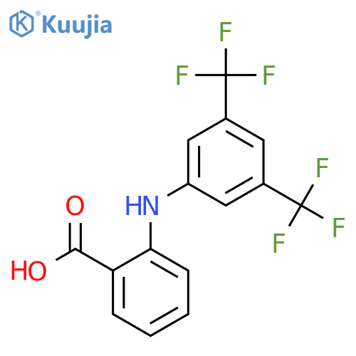 Benzoic acid,2-[[3,5-bis(trifluoromethyl)phenyl]amino]- structure