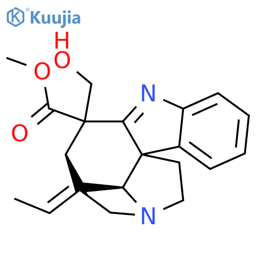 Curan-16-carboxylicacid, 1,2,19,20-tetradehydro-17-hydroxy-, methyl ester, (16x,19E)- (9CI) structure