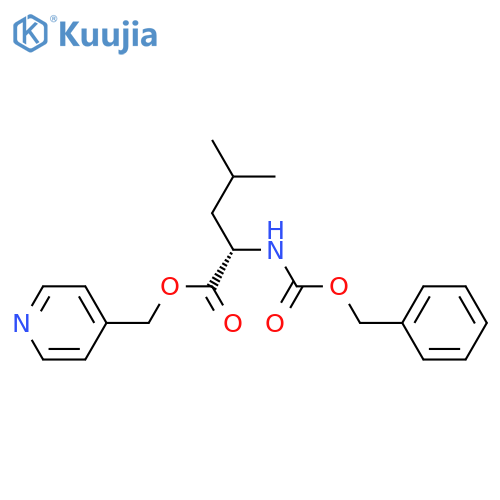 Pyridin-4-ylmethyl (2S)-4-methyl-2-(phenylmethoxycarbonylamino)pentanoate structure