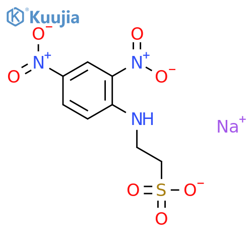Ethanesulfonic acid,2-[(2,4-dinitrophenyl)amino]-, sodium salt (1:1) structure