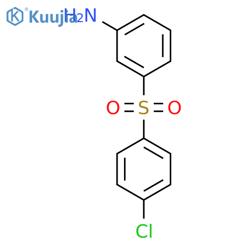 3-(4-Chlorophenyl)sulfonylbenzenamine structure