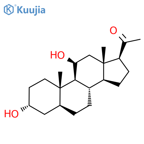 3α,11β-Dihydroxy-5α-pregnan-20-one structure