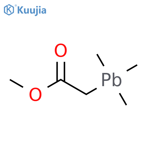 Acetic acid, (trimethylplumbyl)-, methyl ester structure