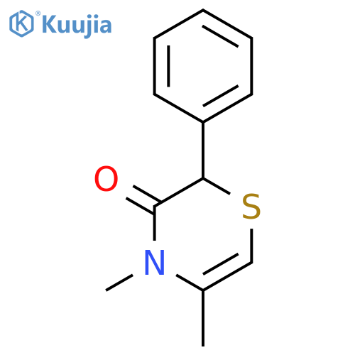 2H-1,4-Thiazin-3(4H)-one, 4,5-dimethyl-2-phenyl- structure
