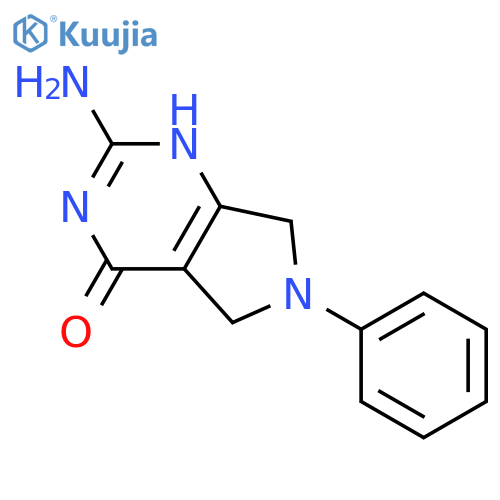 4H-Pyrrolo[3,4-d]pyrimidin-4-one,2-amino-3,5,6,7-tetrahydro-6-phenyl- structure
