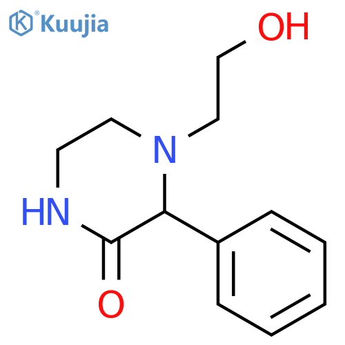 Piperazinone, 4-(2-hydroxyethyl)-3-phenyl- structure