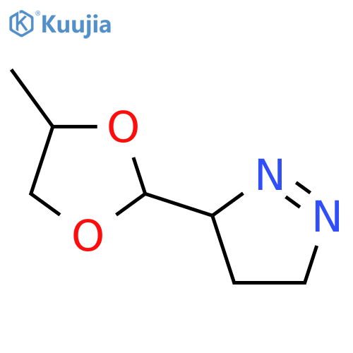 1-Pyrazoline, 3-(4-methyl-1,3-dioxolan-2-yl)- (8CI) structure