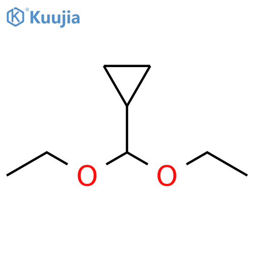 Cyclopropane, (diethoxymethyl)- structure