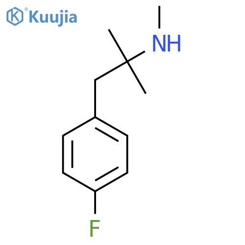 1-(4-fluorophenyl)-2-methylpropan-2-yl(methyl)amine structure