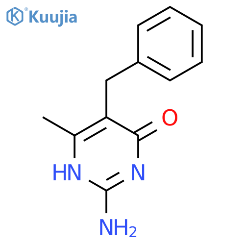 2-amino-5-benzyl-6-methylpyrimidin-4(3H)-one structure